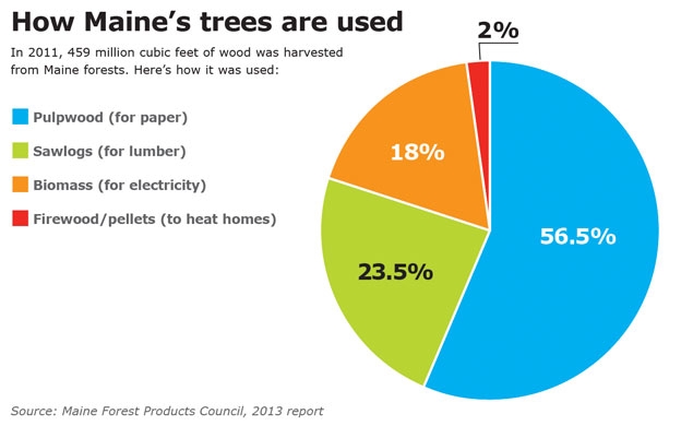 How Maine's Trees are Used